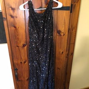 Prom , wedding , formal, fancy long black dress